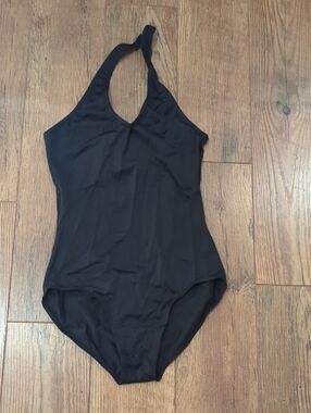 Balera Black Halter One-Piece Leotard/Bodysuit